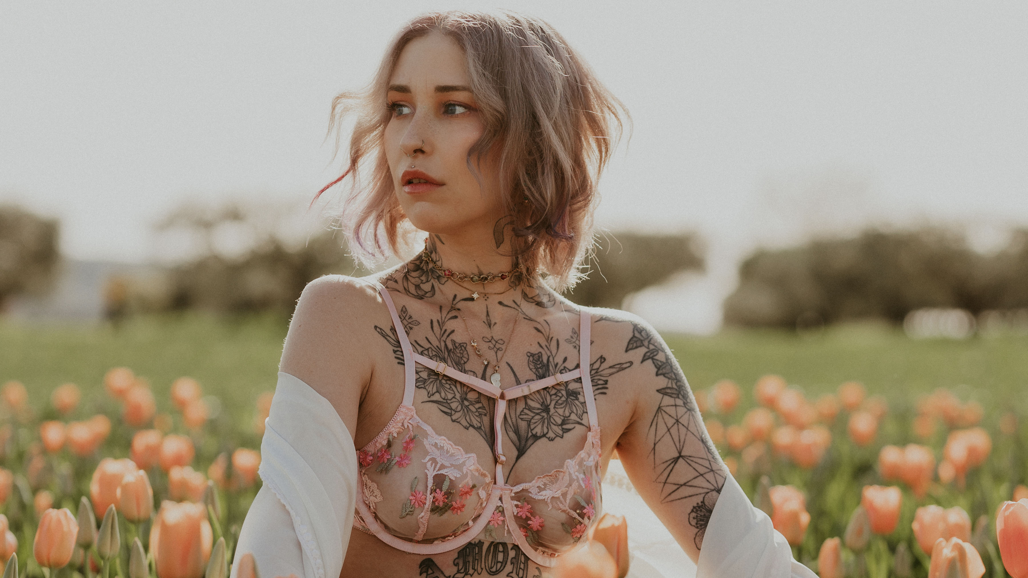 Photo de couverture du shooting tulipes